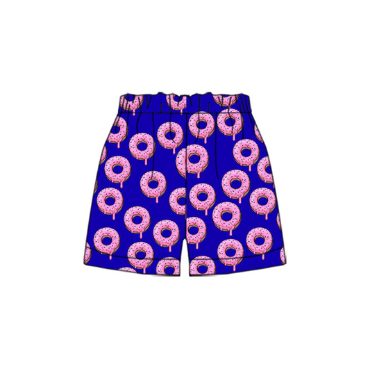 4.22 Preorder(moq 5) Baby Boys Team Blue Donuts Sports Shorts
