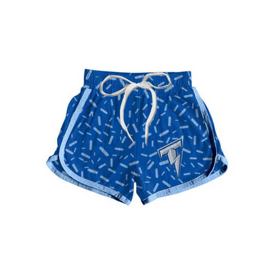 4.22 Preorder(moq 5) Baby Girls Team Blue T Sports Shorts