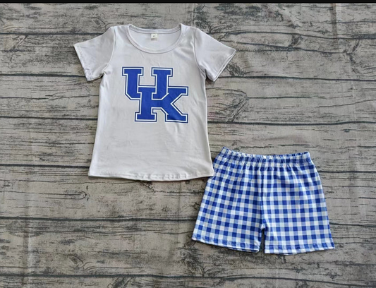 4.25 Preorder (moq 5)Baby Boys UK Team Grey Tee Top Shorts Outfits Sets