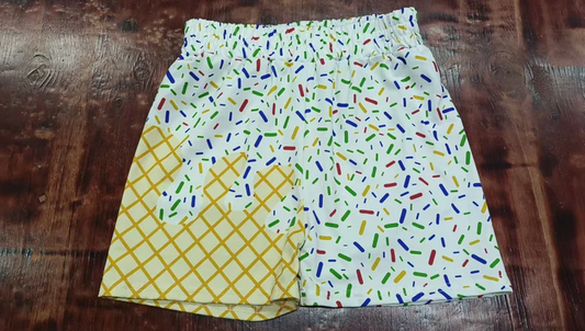 4.26 Preorder(moq 5) Baby Boys Ice cream Drip Team Sports Shorts