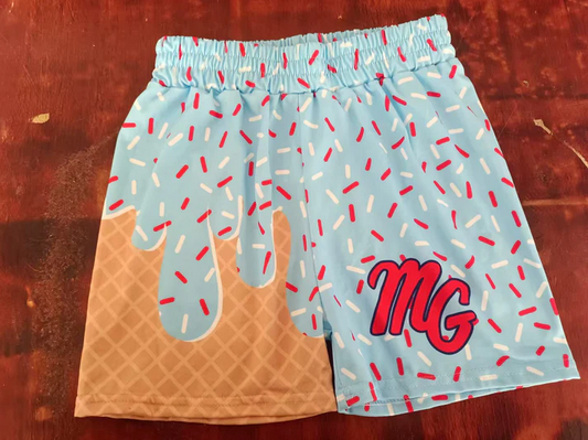 4.26 Preorder(moq 5) Baby Boys Team Red Mg Sports Shorts