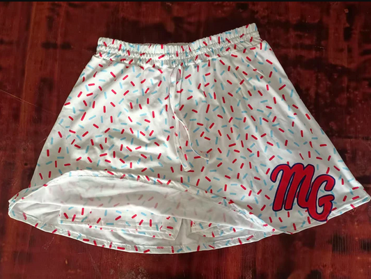 4.26 Preorder(moq 5) Baby Girls Red Mg Team Skorts Shorts Bottoms