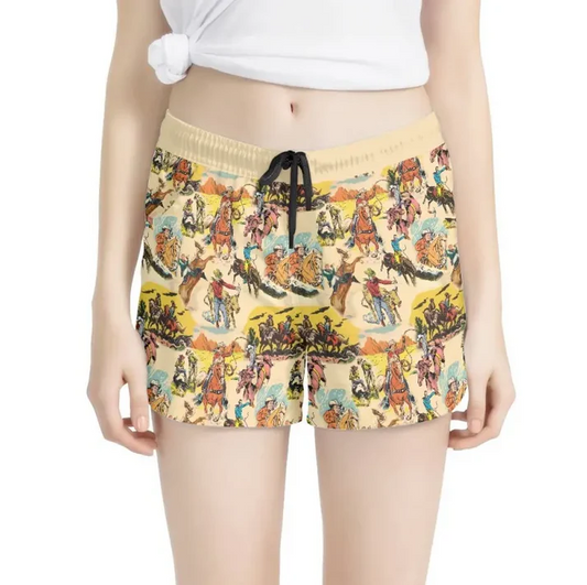 5.5 Preorder(moq 5) Adult Women Western Rodeo Cowgirls Shorts Bottoms