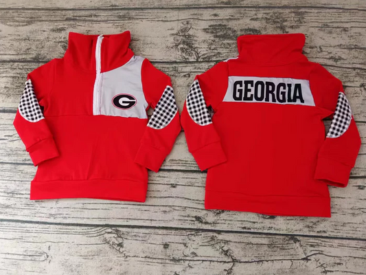 5.8 Baby Boys Team Red Geo Pullover Shirt Tee Shirts preorder(moq 5)