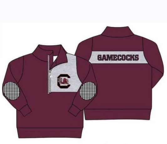 5.8 Baby Boys Team Game Dark Red Pullover Shirt Tee Shirts preorder(moq 5)