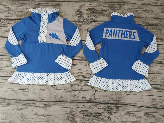5.8 Baby Girls Team Pan Blue Pullover Shirt Tee Shirts preorder(moq 5)