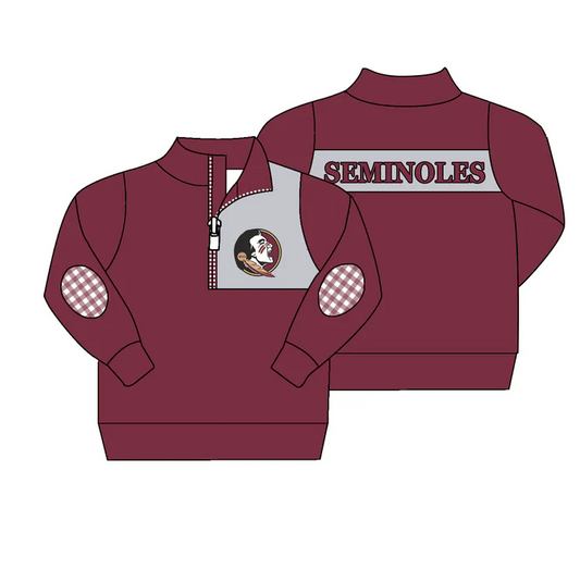 5.8 Baby Boys Team Dark Red Pullover Shirt Tee Shirts preorder(moq 5)