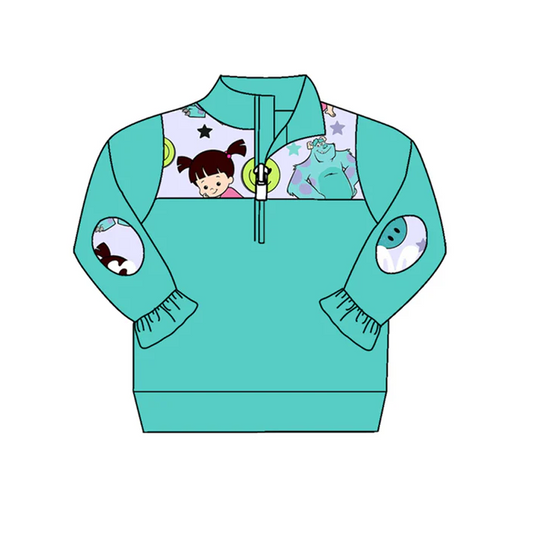 5.8 Baby Girls Cartoon Monster Pullover Shirt Tee Shirts preorder(moq 5)