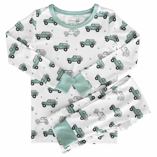 5.9 MOQ 5 Baby Boys Vintage Cruiser Two Pieces Pajama Set