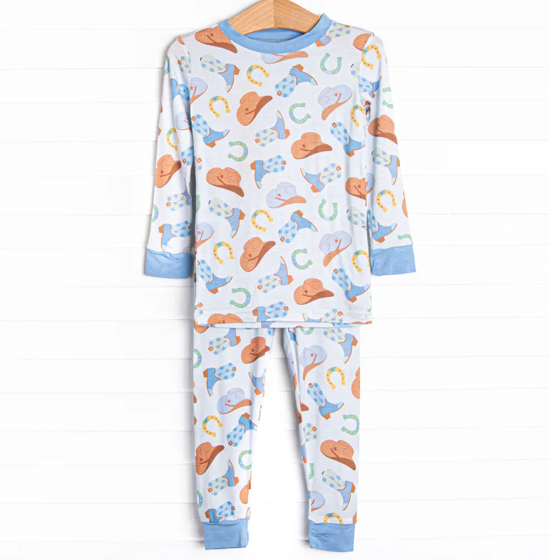 5.9 MOQ 5 Baby Boys Western Pajama Set