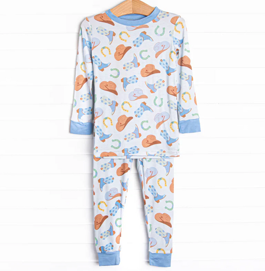 5.9 MOQ 5 Baby Boys Western Pajama Set