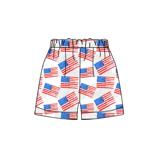 5.13 Preorder(moq 5) Baby Boys Flags Sports Shorts