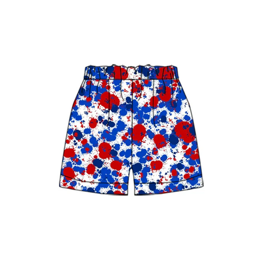5.13 Preorder(moq 5) Baby Boys Blue Red Sports Shorts