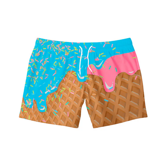 5.27 Preorder moq 5 Baby Boys Blue Chocolate Drips Shorts Bottoms