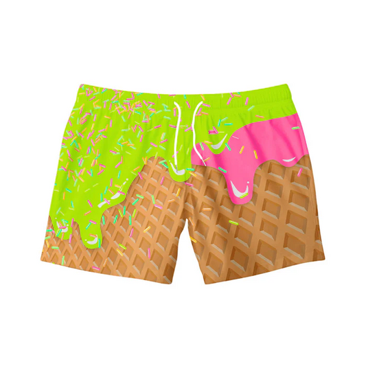 5.27 Preorder moq 5 Baby Boys Lime Chocolate Drips Shorts Bottoms