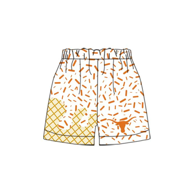 5.27 Preorder moq 5 Baby Boys Longhorn Team Shorts Bottoms