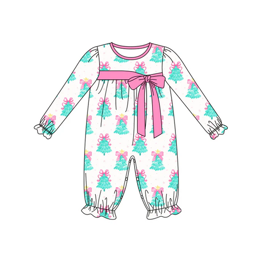 6.2 Preorder (moq 5)Baby Girls Long Ruffle Sleeves Lavender Magic Hats Stars Pant Rompers
