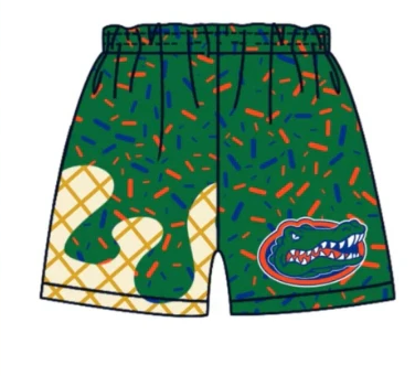 6.3 Preorder moq 5 Baby Boys Green Crocodile Sprinkles Team drips Shorts Bottoms