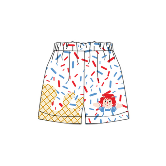 6.3 Preorder moq 5 Baby Boys Cute Doll Sprinkles Team drips Shorts Bottoms