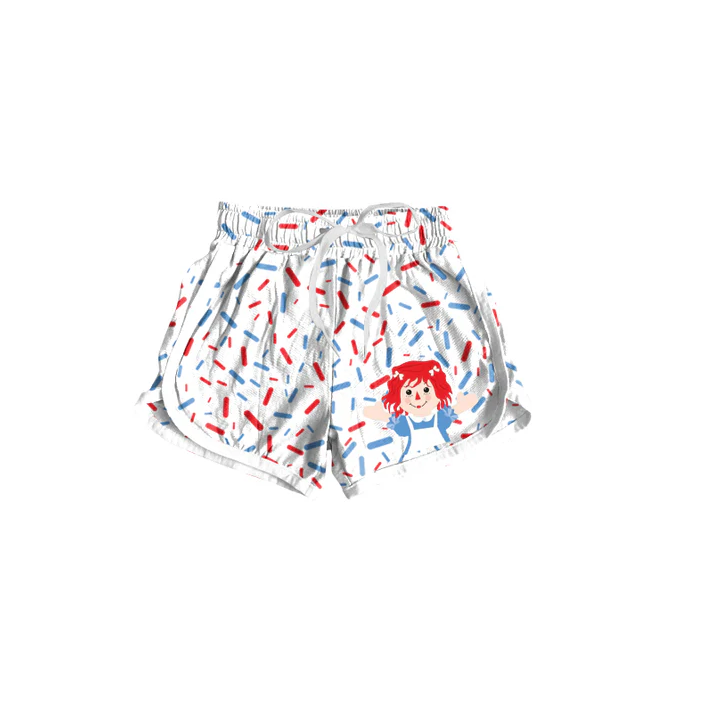 6.3 Preorder(moq 5) Baby Girls Cute Doll Sprinkles Sports Shorts