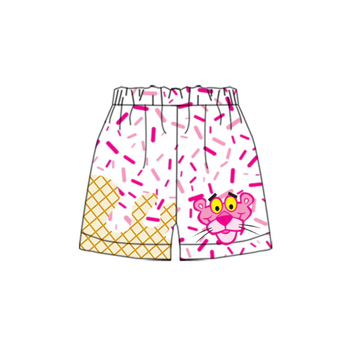 6.3 Preorder moq 5 Baby Boys Pink Tiger Sprinkles Team drips Shorts Bottoms
