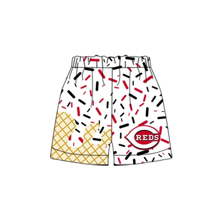 6.3 Preorder moq 5 Baby Boys Reds Team drips Shorts Bottoms