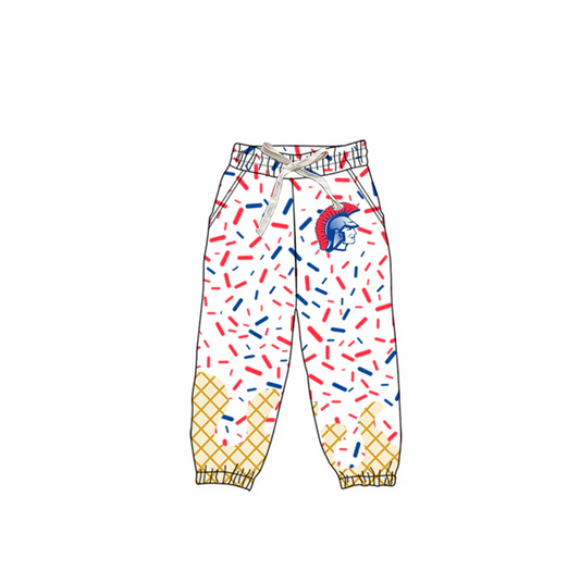 6.12 Preorder(moq 5)Baby Boys Red Team Jogger Pants Bottoms