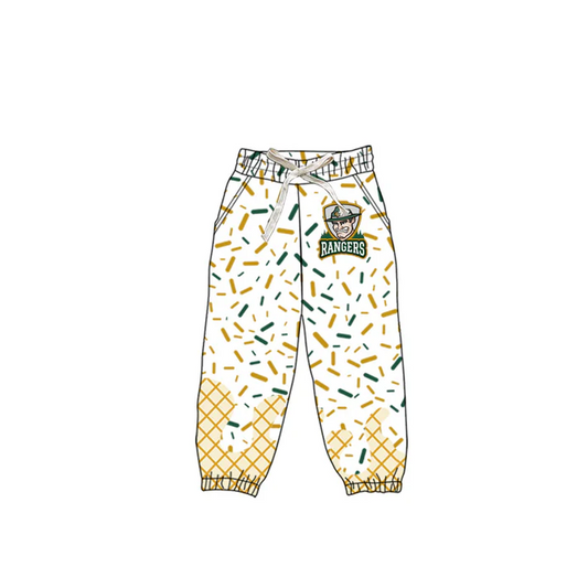 6.12 Preorder(moq 5)Baby Boys Rangers Team Jogger Pants Bottoms