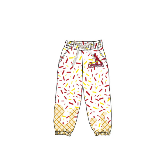 6.12 Preorder(moq 5)Baby Boys Cardinals Team Jogger Pants Bottoms