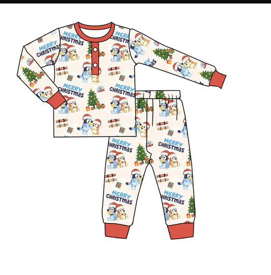 6.13 Baby Boys Cartoon Dogs Pajamas Clothes Sets preorder(moq 5)