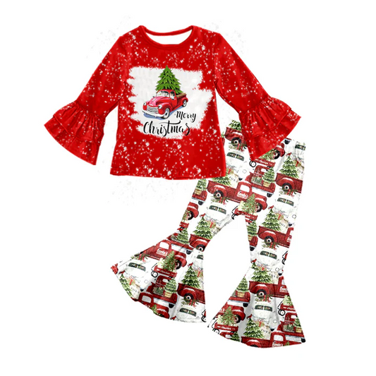 6.13 Baby Merry Christmas Shirt Bell Pants Clothes Sets preorder(moq 5)