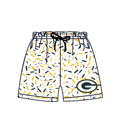 6.14 Preorder (moq 5)Baby Boys Dark Green G Drip Team Shorts Bottoms