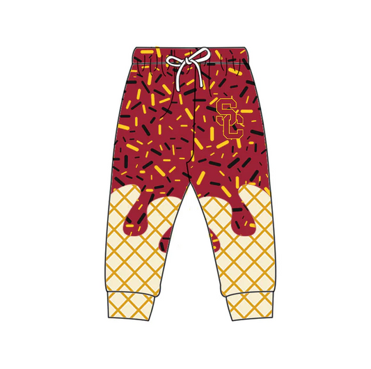 6.14 Preorder (moq 5)Baby Boys Red SC Drip Team Legging Pants
