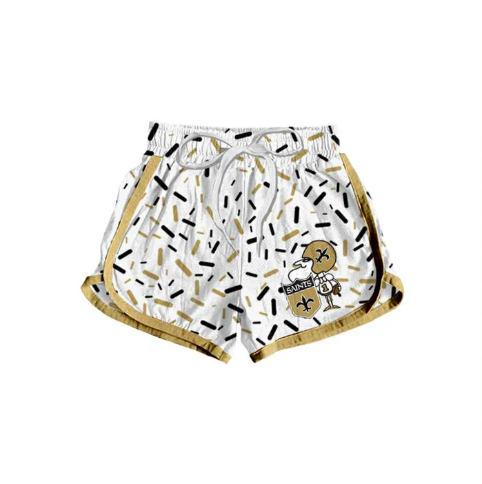 6.19 Preorder(moq 5) Baby Girls Team saints Sports Shorts