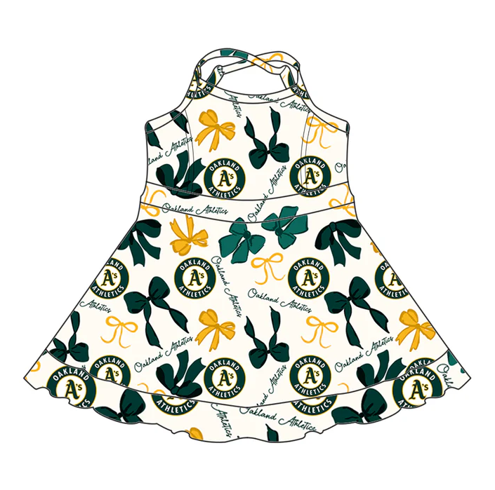 6.26 Preorder (moq 5)Baby Girls Strap Bows Plaid A'S Short Ruffle Team Knee Length Dresses