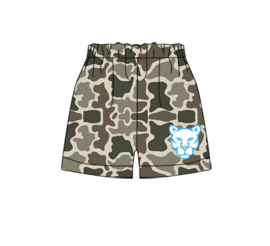6.27 Preorder(moq 5) Baby Boys Camouflage Lion Team Sports Shorts