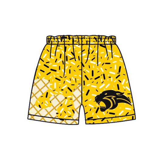 7.1 Preorder(moq 5) Baby Boys Golden Sprinkles Team Sports Shorts