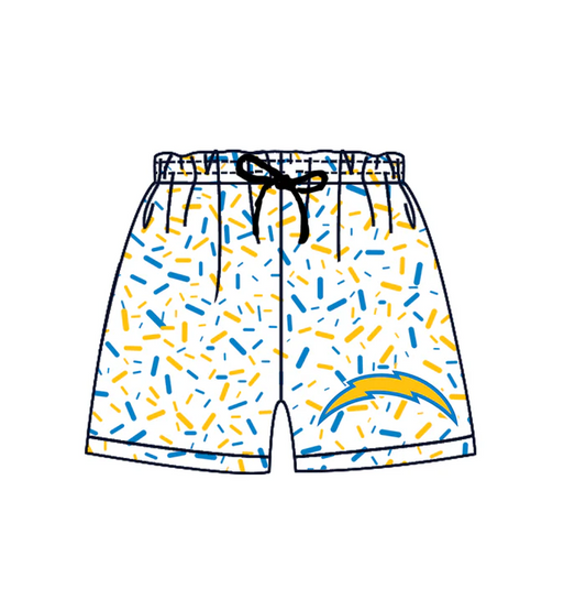 7.2 Preorder(moq 5) Baby Boys Yellow Lights Team Sports Shorts