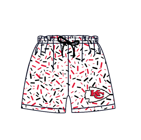7.2 Preorder(moq 5) Baby Boys Red KC Team Sports Shorts