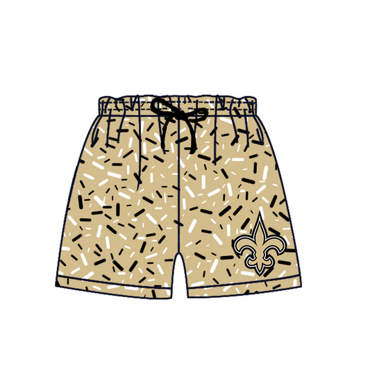 7.2 Preorder(moq 5) Baby Boys Yellow Anchors Team Sports Shorts