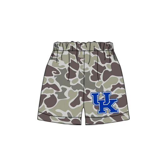 7.2 Preorder(moq 5) Baby Boys Khaki Camouflage UK Team Sports Shorts