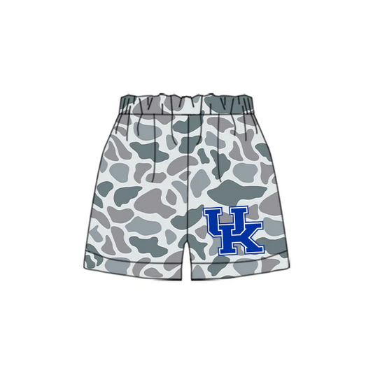7.2 Preorder(moq 5) Baby Boys Grey Camouflage UK Team Sports Shorts