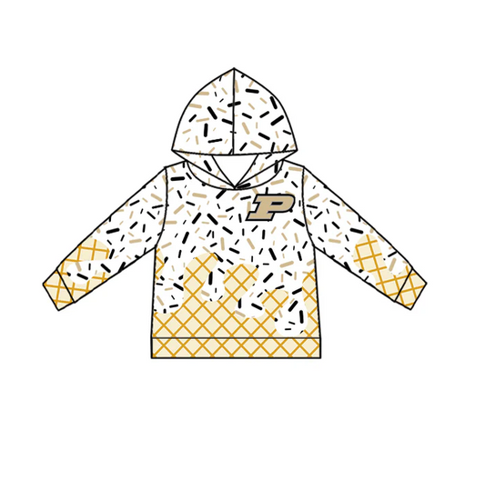 7.2 Preorder (moq 5)Baby Boys Long Sleeves P Drip Team Hoodies Top