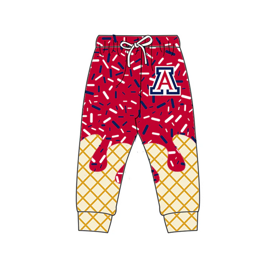 7.2 Preorder (moq 5)Baby Boys Red A Drip Team Pant