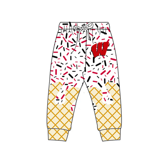 7.2 Preorder (moq 5)Baby Boys Red W Drip Team Pant