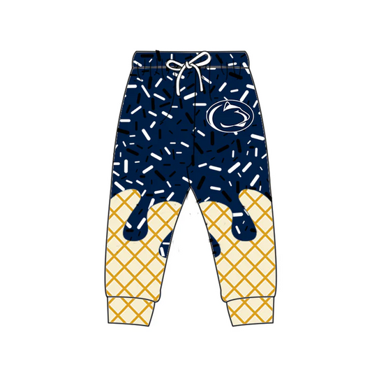 7.2 Preorder (moq 5)Baby Boys Navy Cheetah Drip Team Pant