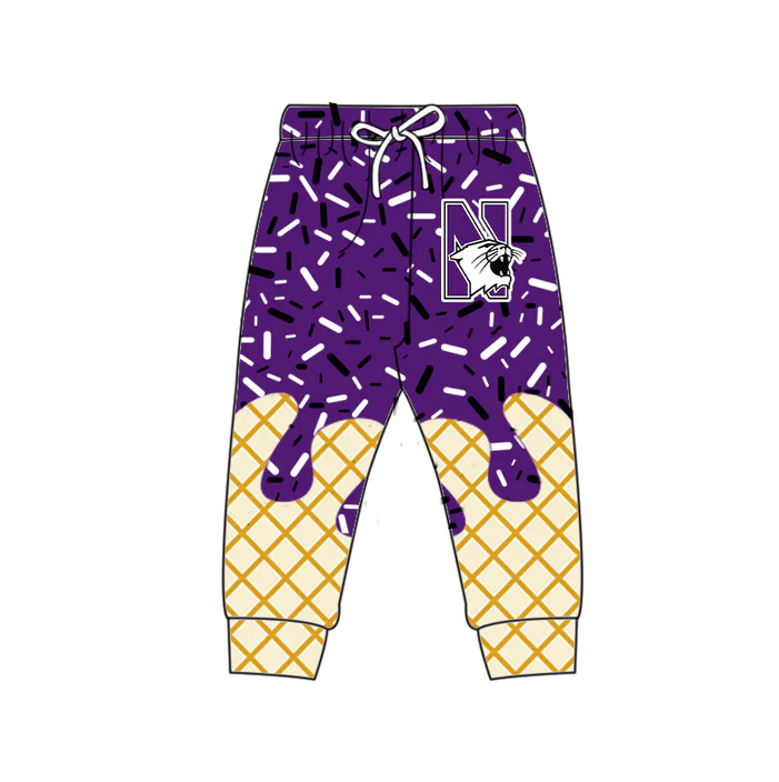 7.2 Preorder (moq 5)Baby Boys Purple N Drip Team Pant
