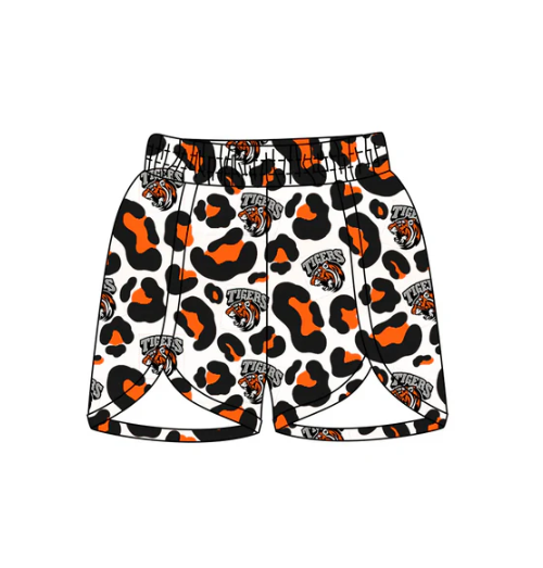 7.15 Preorder moq 5 Baby Boys Leopard Tigers Team Shorts Bottom