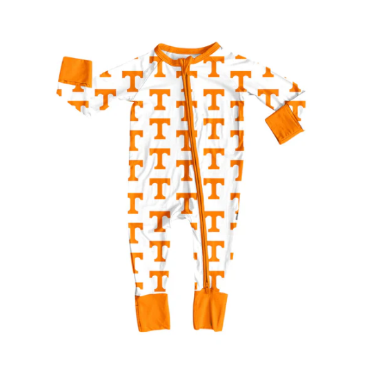 7.15 Preorder moq 5 Baby Infant Boys Long Sleeves Orange T Plaid Zipper Romper