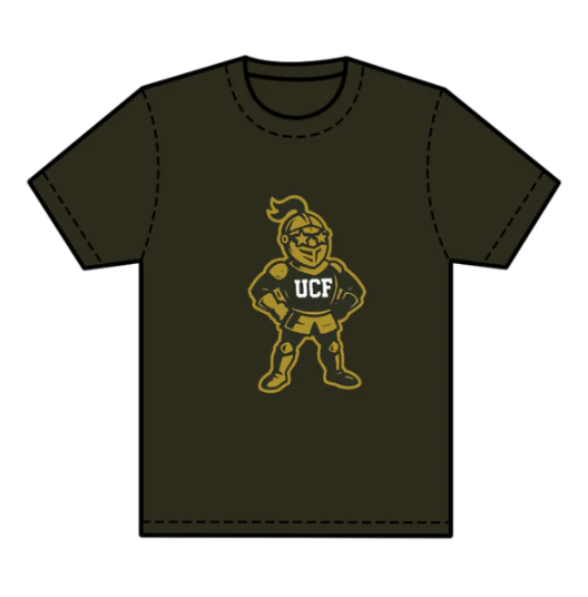 7.24 preorder(moq 5) Baby Boys Olive Short Sleeves UCF Team Tee Shirts Tops
